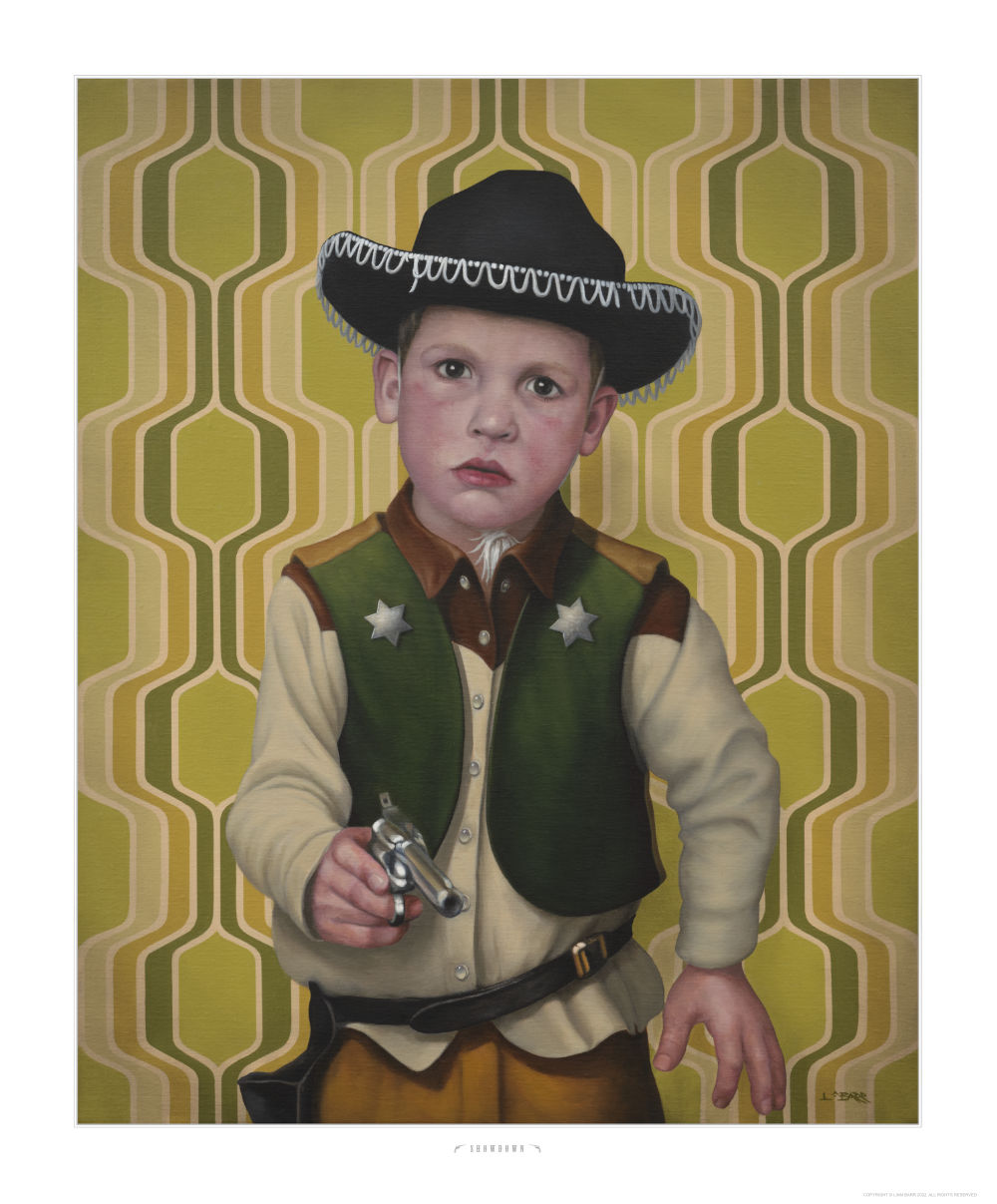 Showdown Cowboy with revolver